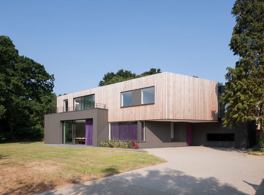 A Beautiful Multi-Faceted Modern Home for a Family of Three Generations in Surrey, England by SOUP Architects (3)