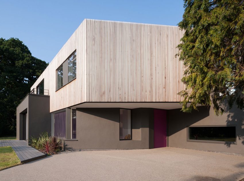 A Beautiful Multi-Faceted Modern Home for a Family of Three Generations in Surrey, England by SOUP Architects (4)