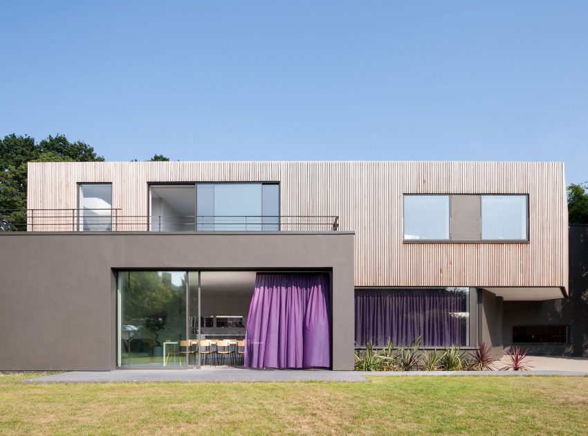 A Beautiful Multi-Faceted Modern Home for a Family of Three Generations in Surrey, England by SOUP Architects (5)