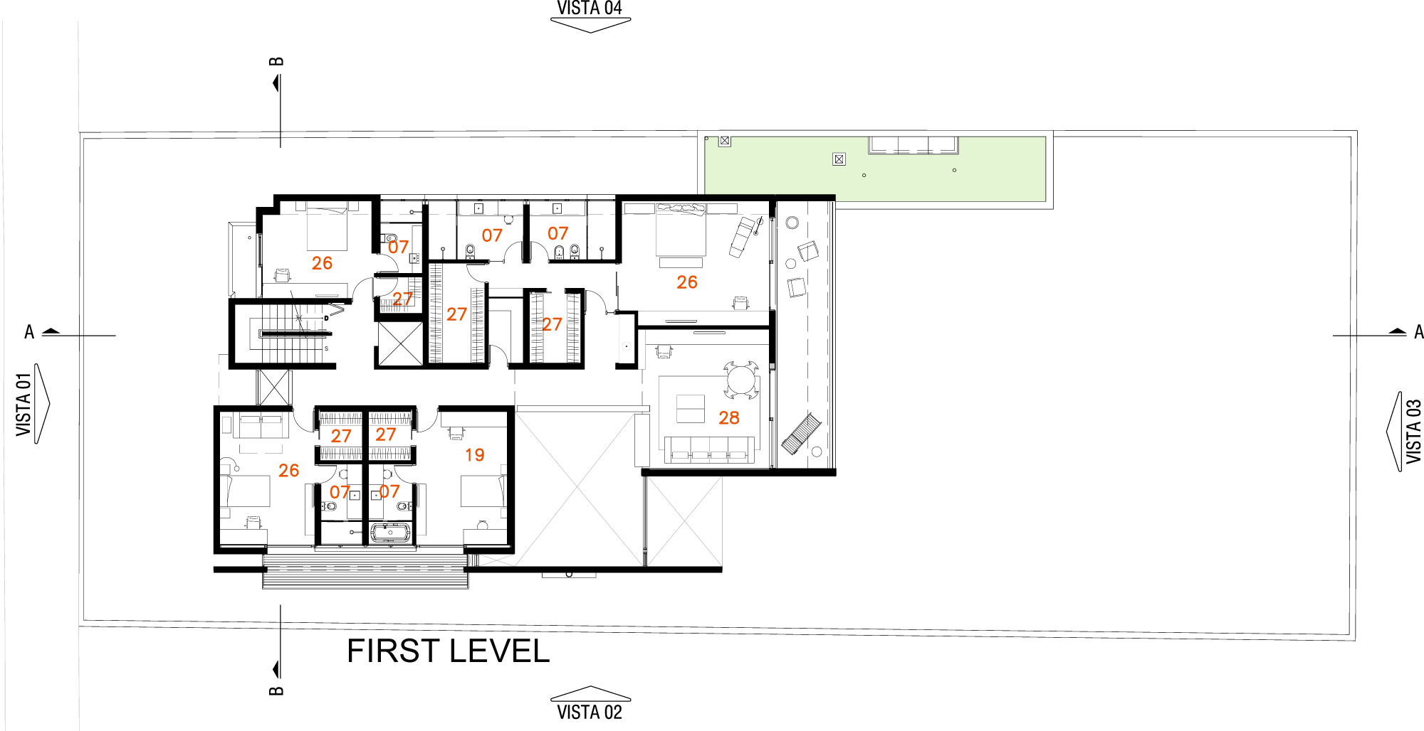 A Beautiful Rectangular House with a Mixture of Concrete and Steel Structures in São Paulo by Reinach Mendonça Arquitetos Associados (23)