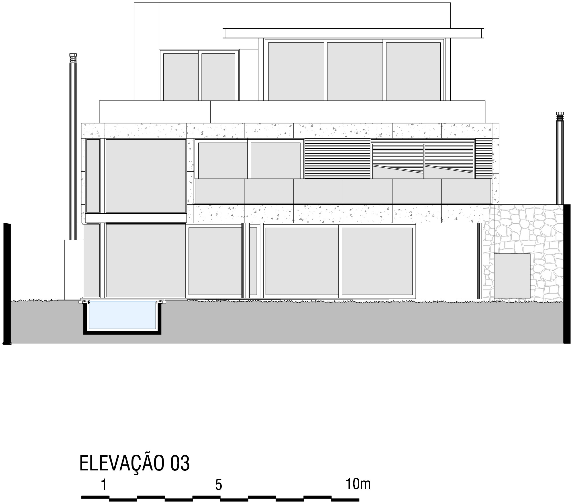 A Beautiful Rectangular House with a Mixture of Concrete and Steel Structures in São Paulo by Reinach Mendonça Arquitetos Associados (26)