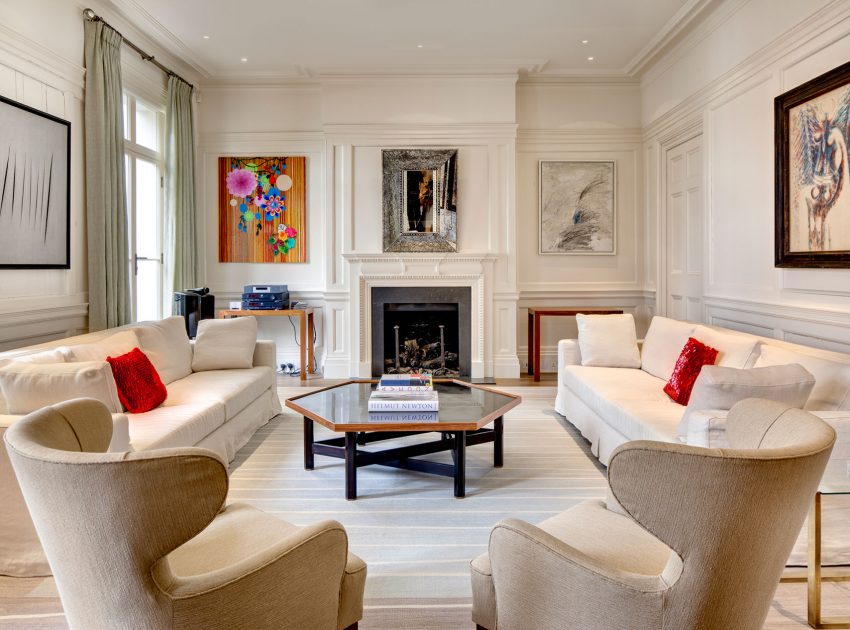 A Bright and Beautiful Family Home for Spectacular Art Collectors in London by DOSarchitects (4)