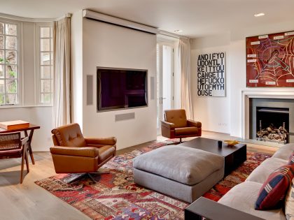 A Bright and Beautiful Family Home for Spectacular Art Collectors in London by DOSarchitects (5)
