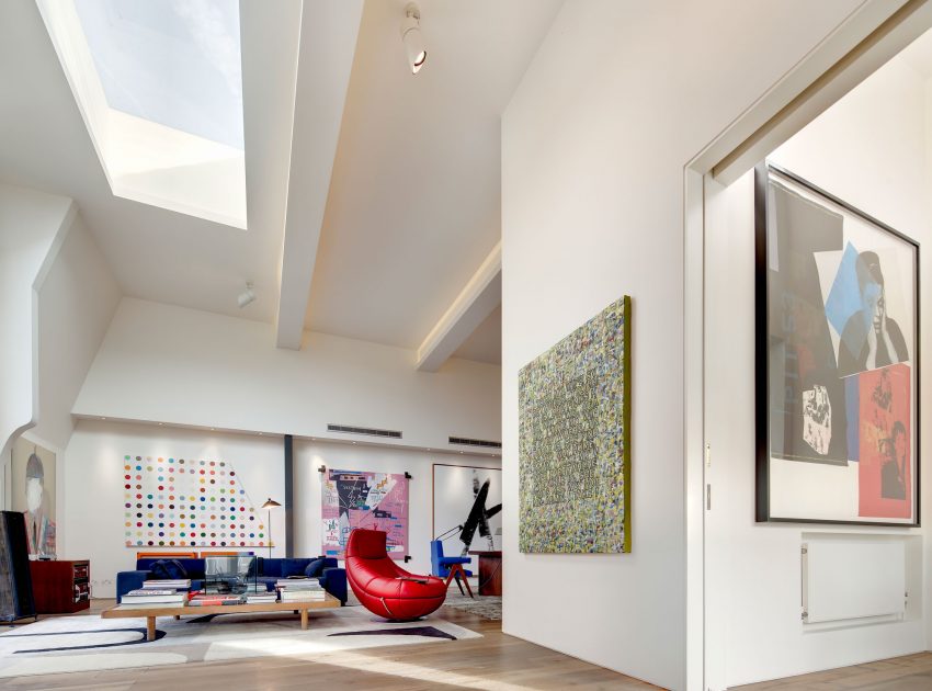 A Bright and Beautiful Family Home for Spectacular Art Collectors in London by DOSarchitects (6)