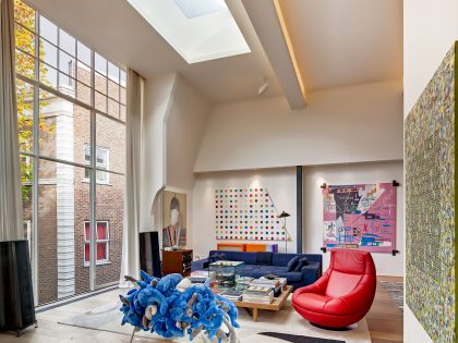 A Bright and Beautiful Family Home for Spectacular Art Collectors in London by DOSarchitects (7)