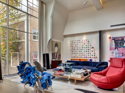 A Bright and Beautiful Family Home for Spectacular Art Collectors in London by DOSarchitects (8)