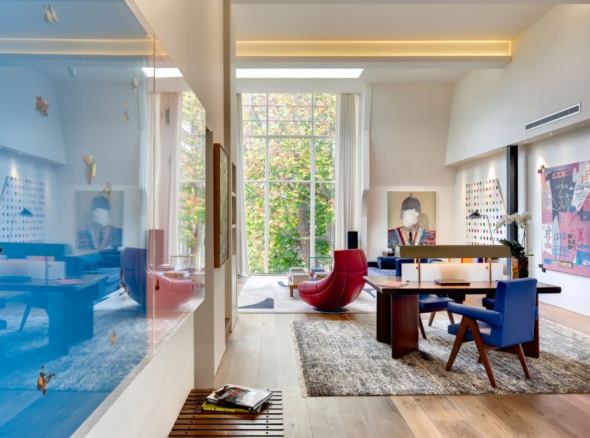 A Bright and Beautiful Family Home for Spectacular Art Collectors in London by DOSarchitects (9)