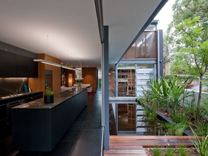 A Beautiful and Sustainable Home with Warm and Elegant Interiors in Sydney, Australia by Grove Architects (3)