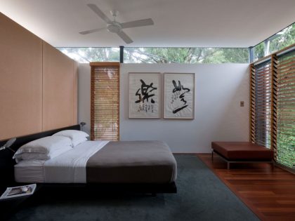 A Beautiful and Sustainable Home with Warm and Elegant Interiors in Sydney, Australia by Grove Architects (8)