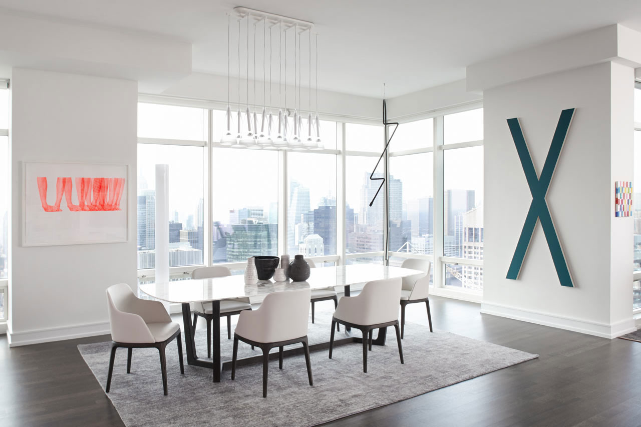 A Bright Modern Apartment Made with Elegance and Spectacular Views in New York City by Tara Benet (9)