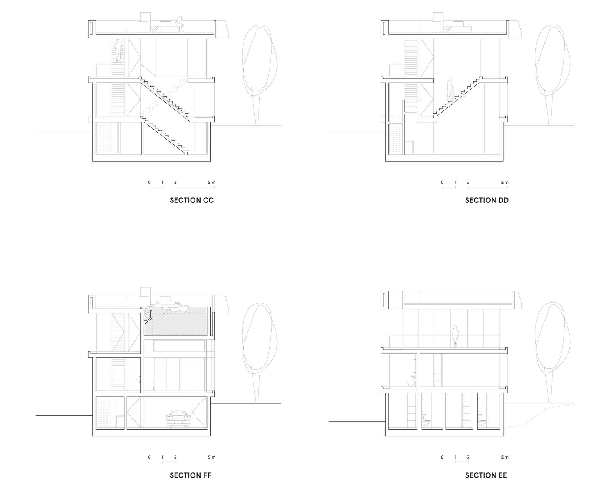 A Bright Modern Concrete Home with Cantilevered Rooftop Pool in Marbella, Spain by Wiel Arets Architects (21)