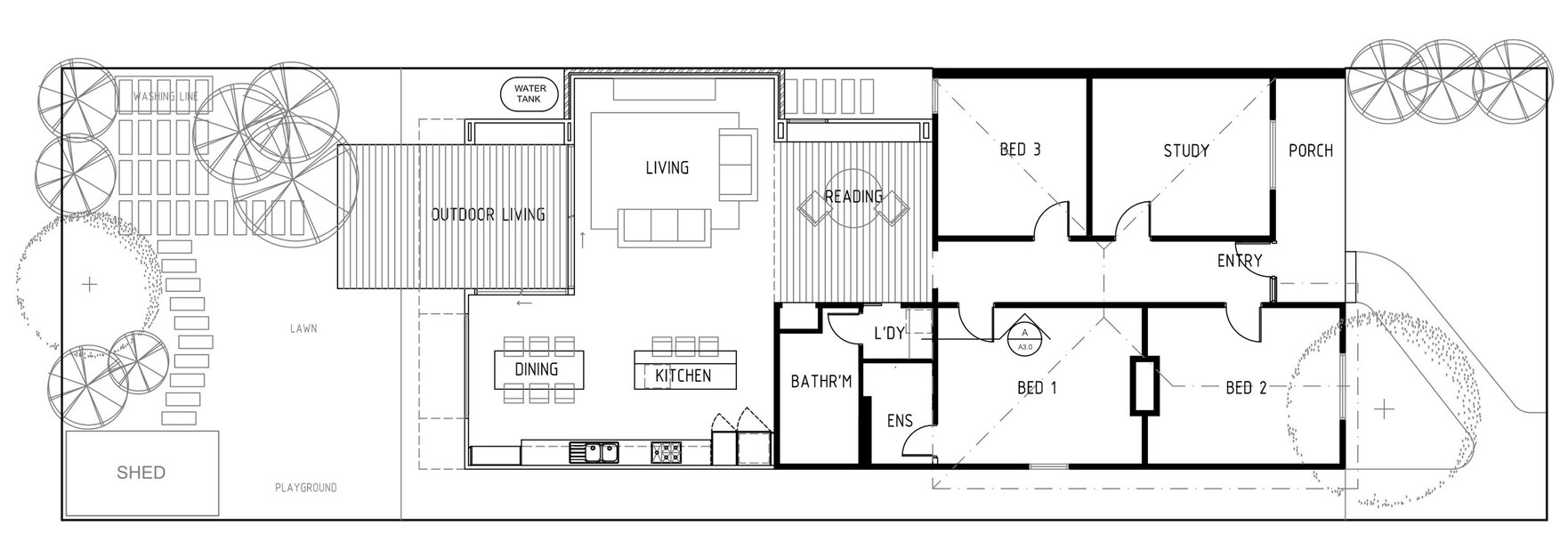 A Bright Timber-Clad Home with Vibrant and Luminous Interiors in Thornbury by Mesh Design (14)