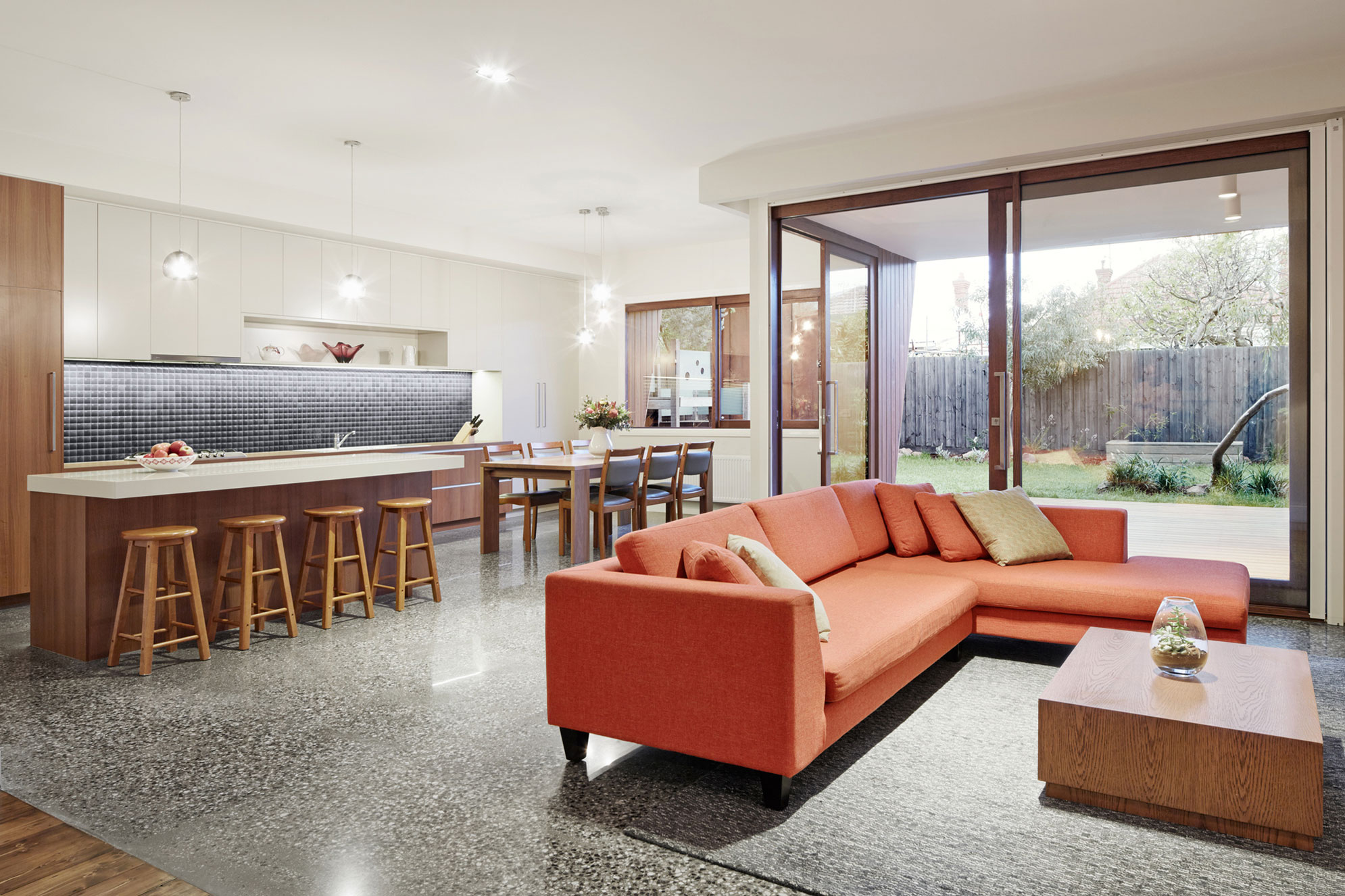 A Bright Timber-Clad Home with Vibrant and Luminous Interiors in Thornbury by Mesh Design (6)