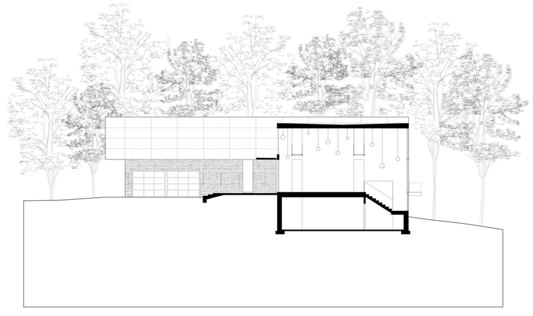 A Bright Contemporary Waterfront Home Overlaps Stone and Glass Volumes in Cabin John by Robert M. Gurney Architect (31)