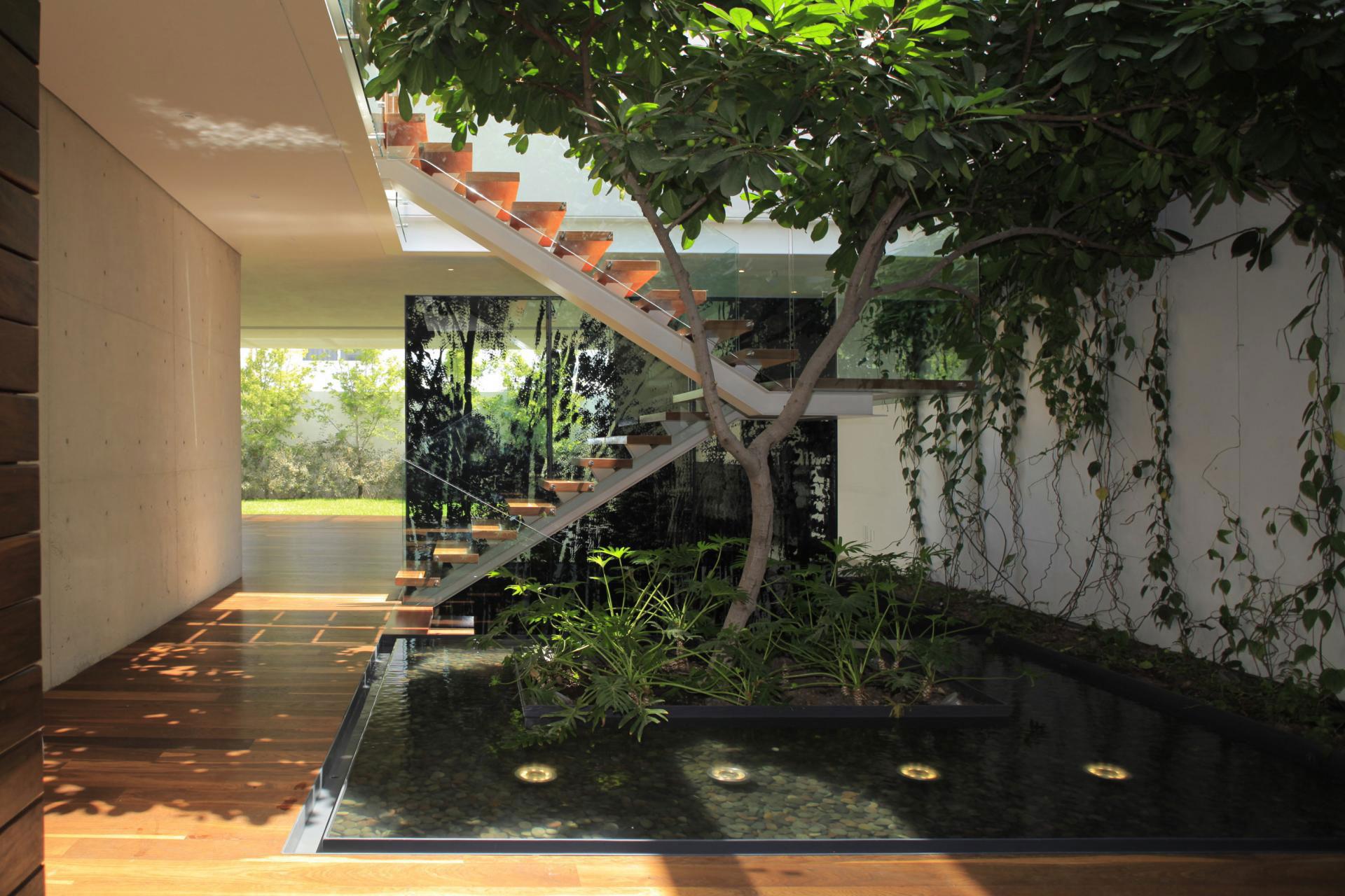 A Bright and Beautiful Modern House From Glass, Wood and Concrete in Guadalajara, México by Hernandez Silva Arquitectos (7)