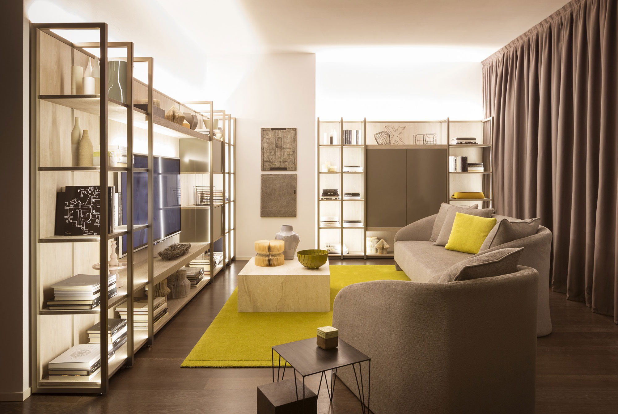 A Chic Apartment with Warm Interior and Ingeniously Light Fixtures in Milan, Italy by Matteo Nunziati (1)