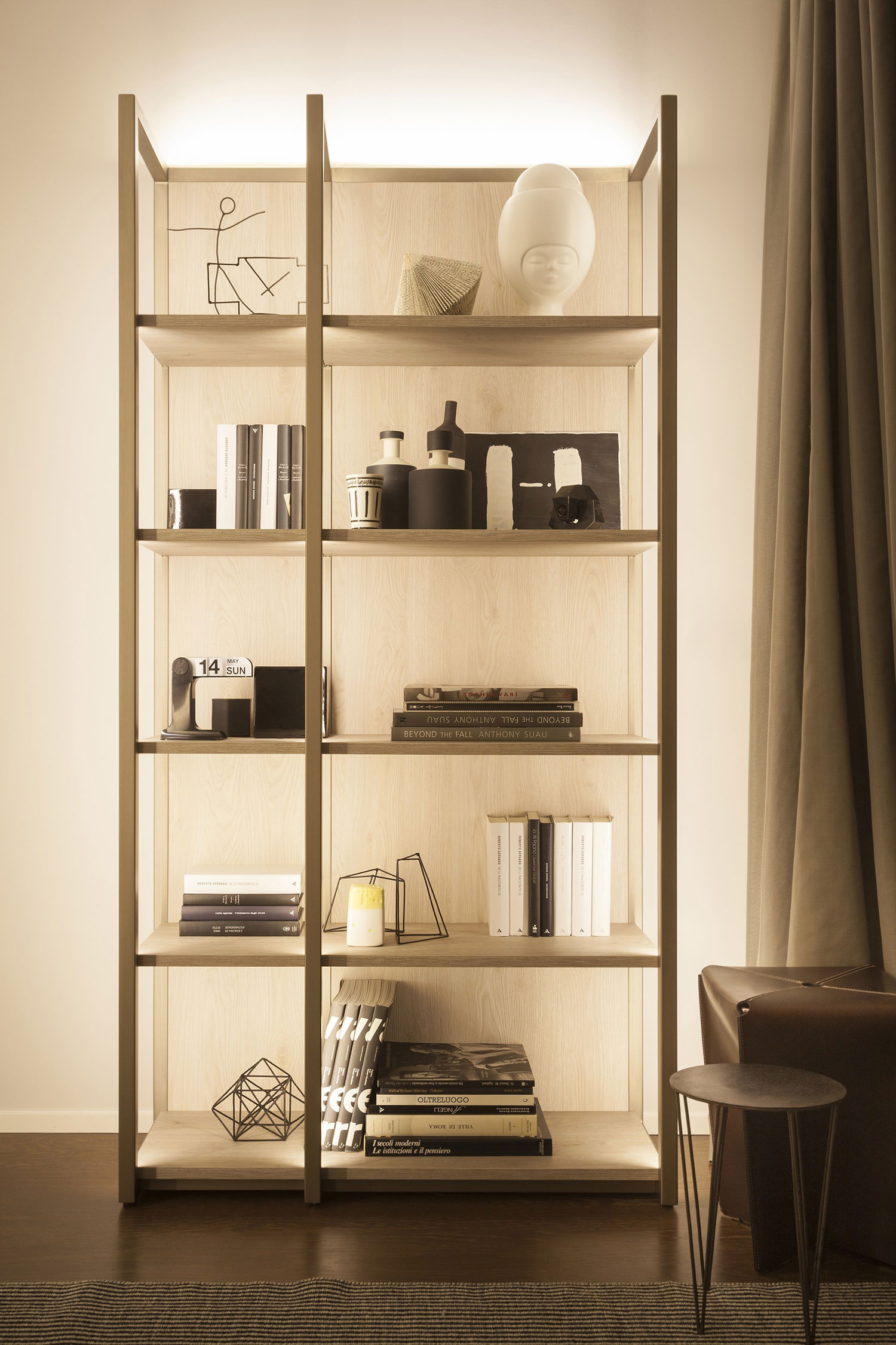 A Chic Apartment with Warm Interior and Ingeniously Light Fixtures in Milan, Italy by Matteo Nunziati (19)