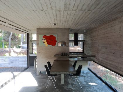 A Contemporary Concrete House Nestled in the Forest Glade with Natural Light of Buenos Aires by Luciano Kruk and María Victoria Besonías (10)