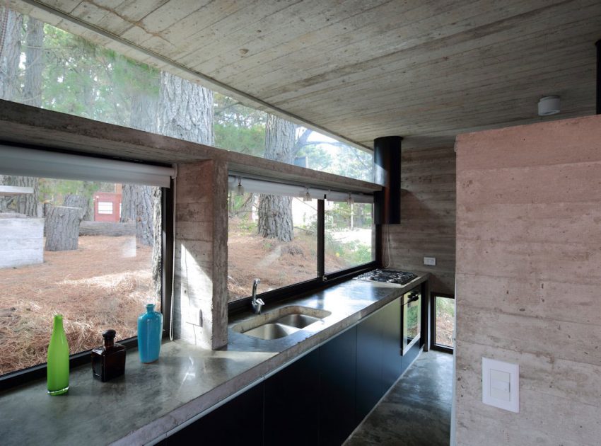 A Contemporary Concrete House Nestled in the Forest Glade with Natural Light of Buenos Aires by Luciano Kruk and María Victoria Besonías (8)