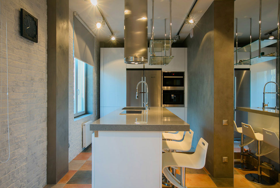 A Contemporary Minimalist Loft with High-Tech Elements in St. Petersburg by Mariya Vasilenko (8)