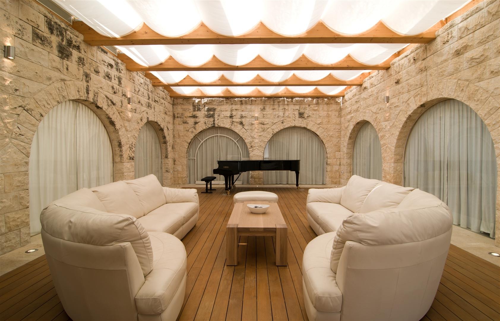 A Contemporary Stone House with Rough and Rustic Elements in Jerusalem, Israel by eran chehanowitz (5)