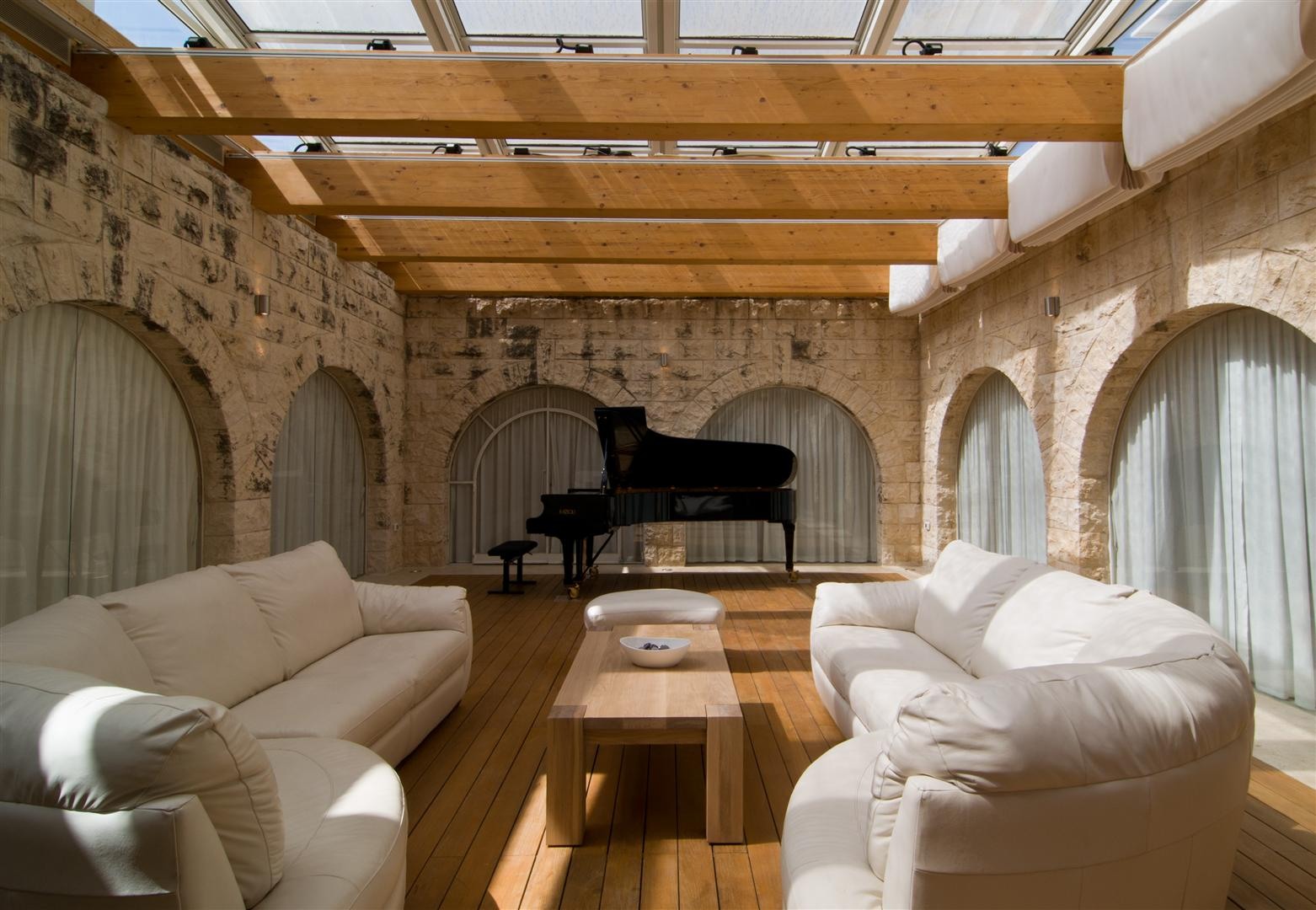 A Contemporary Stone House with Rough and Rustic Elements in Jerusalem, Israel by eran chehanowitz (6)