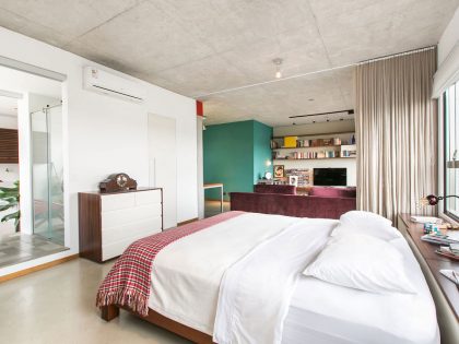 A Colorful and Comfortable Modern Apartment Full of Raw Materials in São Paulo by DT estúdio arquitetura (12)