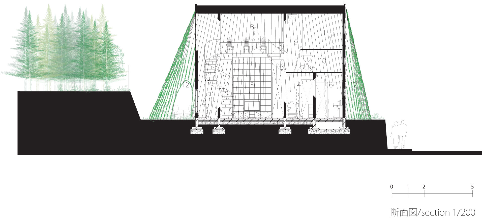 A Cozy and Bright Modern House with Two Twisting Staircases in Sapporo, Japan by Jun Igarashi Architects (15)