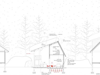 A Dramatic Contemporary Home with an Asymmetric Roof and Overhanging Eaves in Hakuba, Japan by Naka Architects (16)