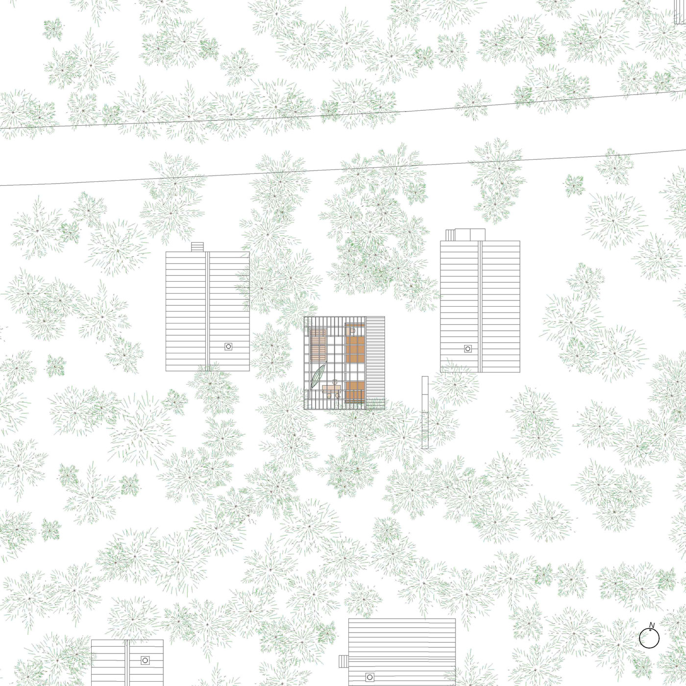 A Dramatic Contemporary Home with an Asymmetric Roof and Overhanging Eaves in Hakuba, Japan by Naka Architects (18)
