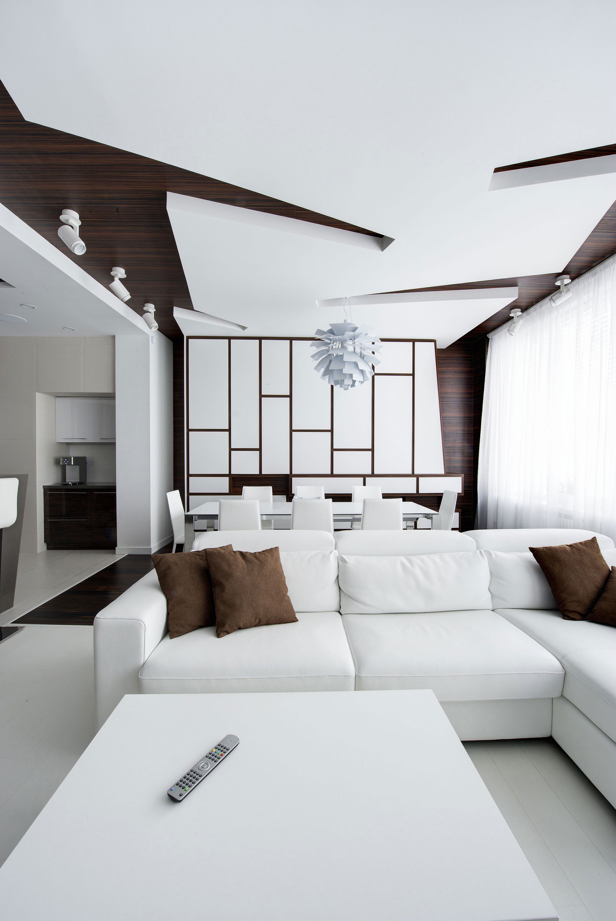 A Dramatic Modern Apartment with a Neutral Color Palette in Moscow by Vladimir Malashonok (2)