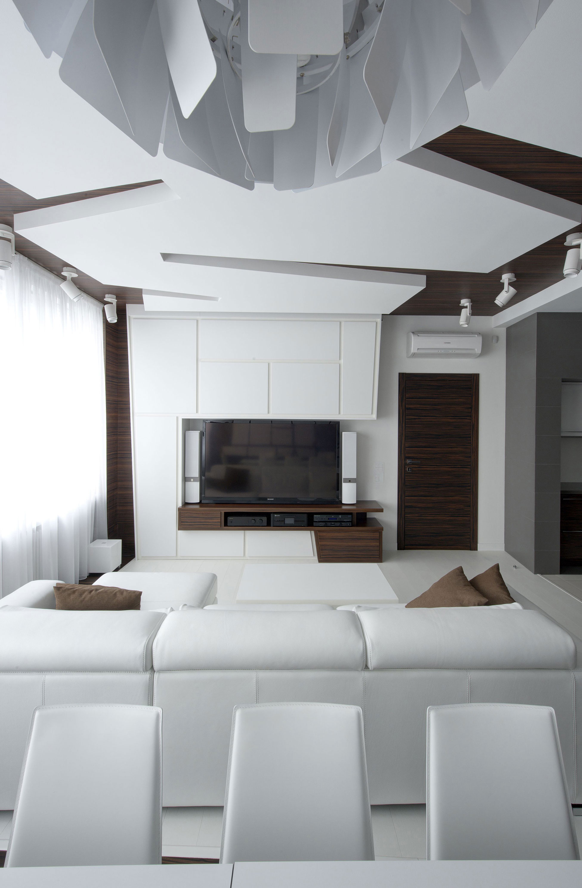 A Dramatic Modern Apartment with a Neutral Color Palette in Moscow by Vladimir Malashonok (4)