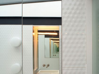 A Fascinating Home with Black Engineering Bricks and Slabs of White Marble in London by Liddicoat & Goldhill (15)