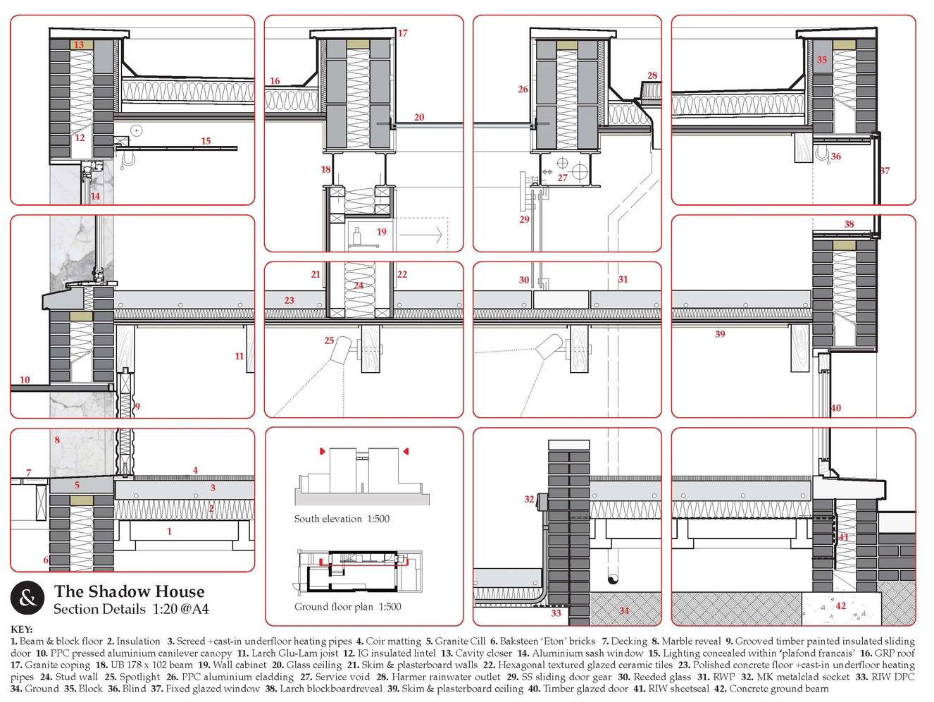 A Fascinating Home with Black Engineering Bricks and Slabs of White Marble in London by Liddicoat & Goldhill (21)