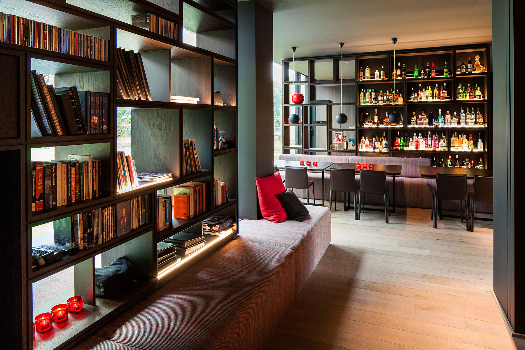 A Former Hunting Lodge Transformed into a Sleek Modern Family Home in Heverlee, Belgium by DMOA Architecten (13)