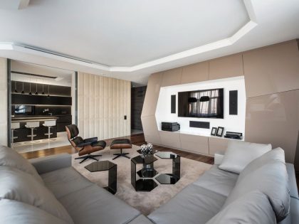 A Futuristic Modern Apartment with Eye-Catching Interior Designs in Moscow by Geometrix Design (2)