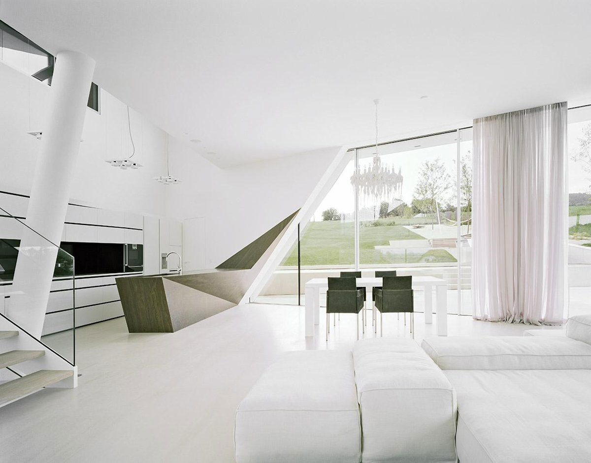A Futuristic Modern White Home with Sleek and Stunning Views in Vienna by Project A01 Architects (17)