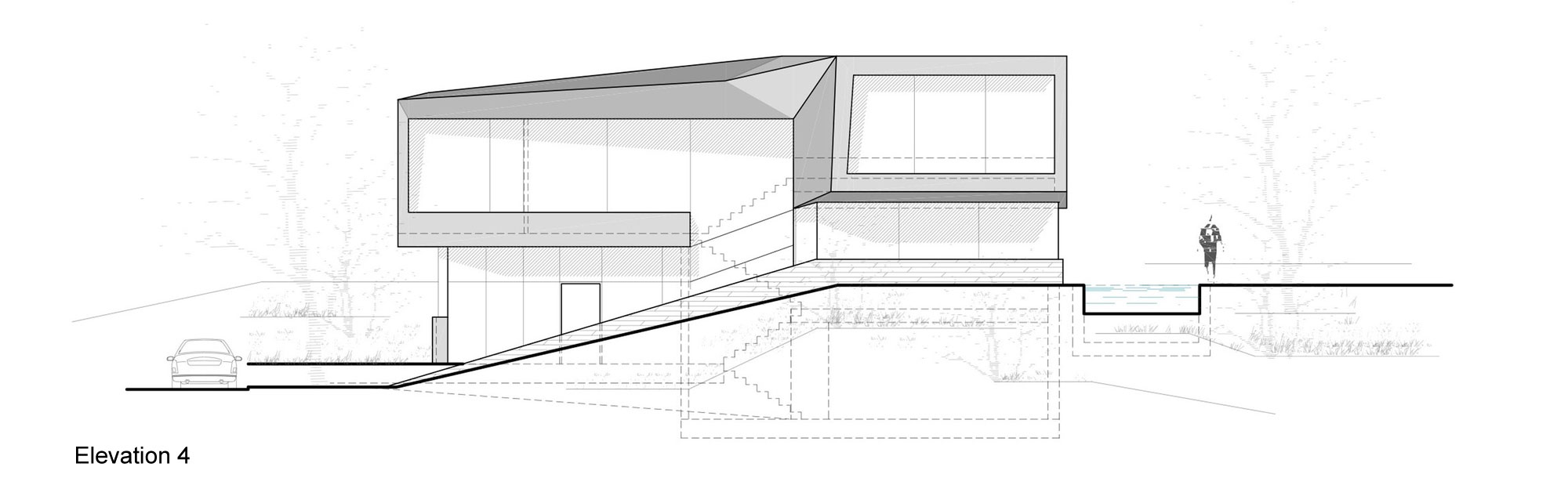 A Futuristic Modern White Home with Sleek and Stunning Views in Vienna by Project A01 Architects (28)