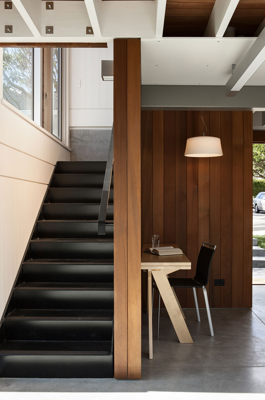 A Geometric Modern Beachfront Home Composed of Three Separate Structures in New Zealand by Athfield Architects (21)