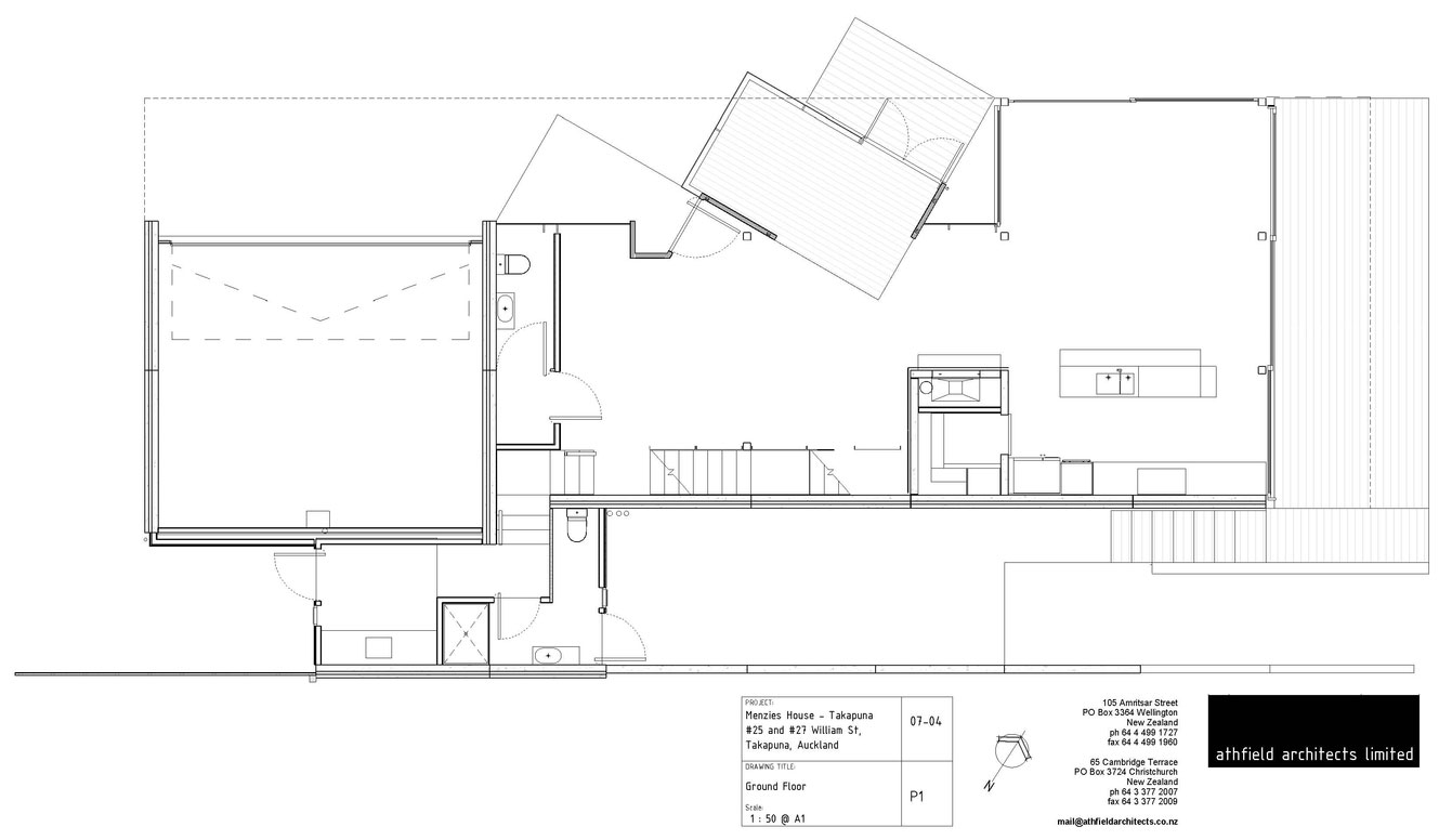 A Geometric Modern Beachfront Home Composed of Three Separate Structures in New Zealand by Athfield Architects (35)