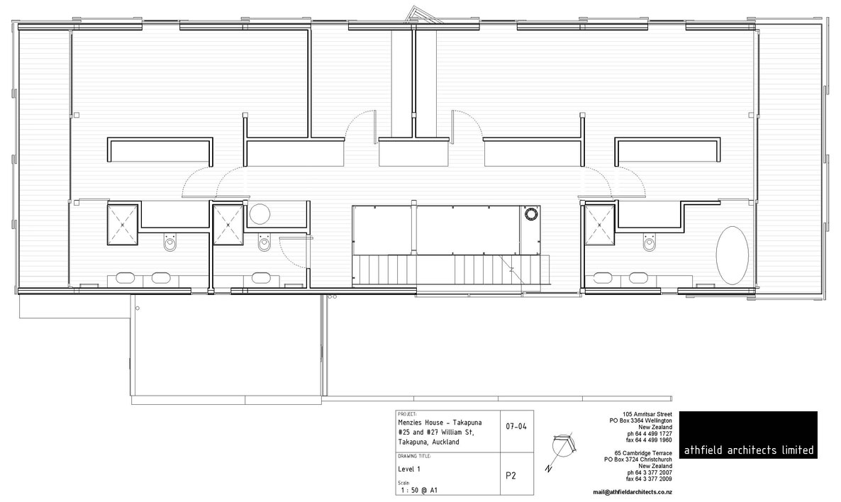 A Geometric Modern Beachfront Home Composed of Three Separate Structures in New Zealand by Athfield Architects (36)
