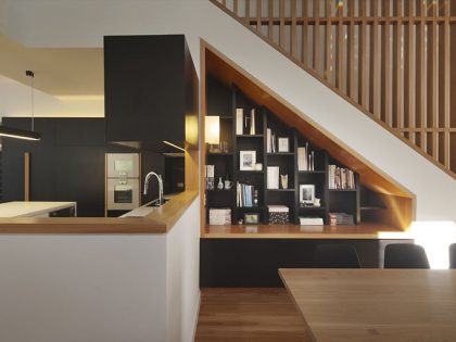 A Gorgeous Modern Home with Warm and Dynamic Interiors in Paddington, Australia by Shaun Lockyer Architects (12)