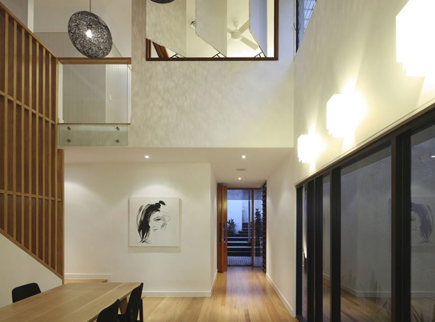 A Gorgeous Modern Home with Warm and Dynamic Interiors in Paddington, Australia by Shaun Lockyer Architects (15)