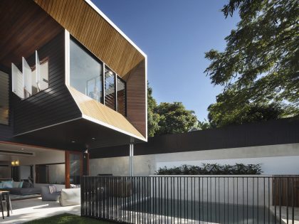 A Gorgeous Modern Home with Warm and Dynamic Interiors in Paddington, Australia by Shaun Lockyer Architects (2)