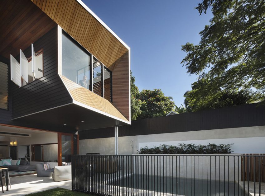 A Gorgeous Modern Home with Warm and Dynamic Interiors in Paddington, Australia by Shaun Lockyer Architects (2)