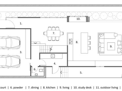 A Gorgeous Modern Home with Warm and Dynamic Interiors in Paddington, Australia by Shaun Lockyer Architects (27)