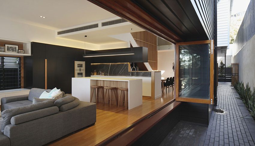 A Gorgeous Modern Home with Warm and Dynamic Interiors in Paddington, Australia by Shaun Lockyer Architects (8)