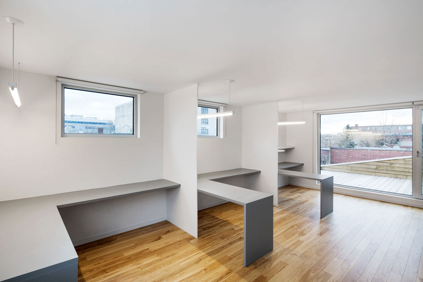 A Home with a Brick Front and a Monochrome Back for Family of Four in Montreal by NatureHumaine (20)