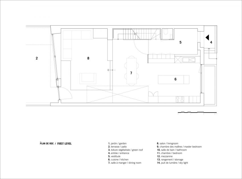 A Home with a Brick Front and a Monochrome Back for Family of Four in Montreal by NatureHumaine (23)