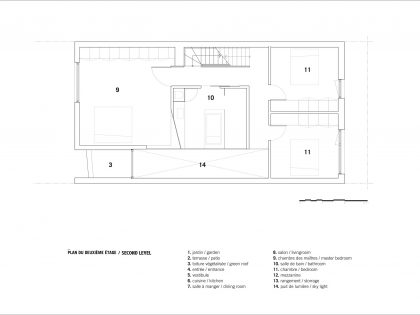 A Home with a Brick Front and a Monochrome Back for Family of Four in Montreal by NatureHumaine (24)